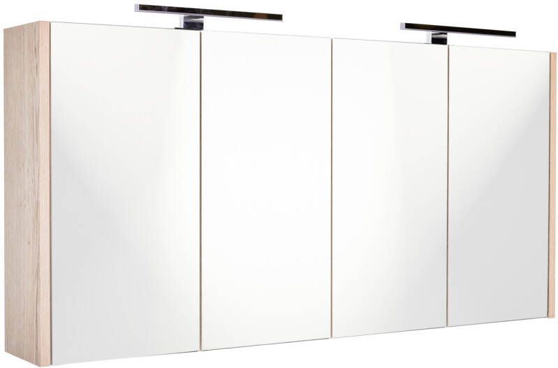 Best Design Halifax spiegelkast 120x60cm met opbouwverlichting MDF houtlook 4014660