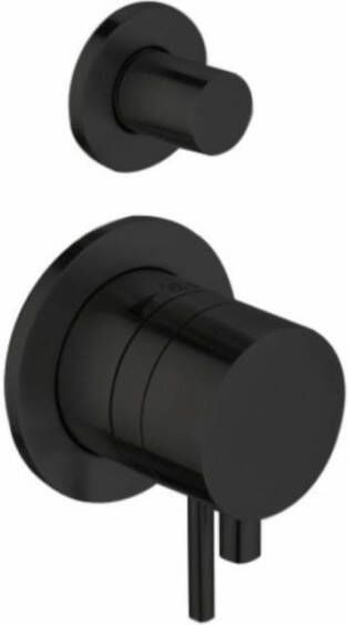 Best Design Thermostaatkraan Nero Gloss Inbouw 2-Weg 1 2 RVS Mat Zwart Thermostaatkraan Nero Gloss Inbouw 2-weg 1 2 RVS Mat Zwart
