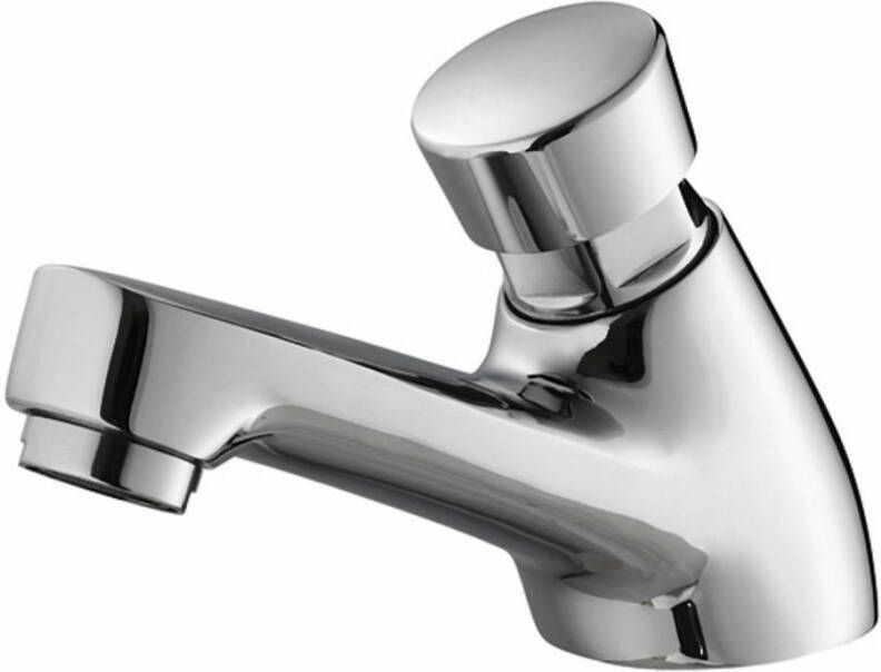 Douche Concurrent Toiletkraan Delay Laag Zelfsluitend Rond Chroom