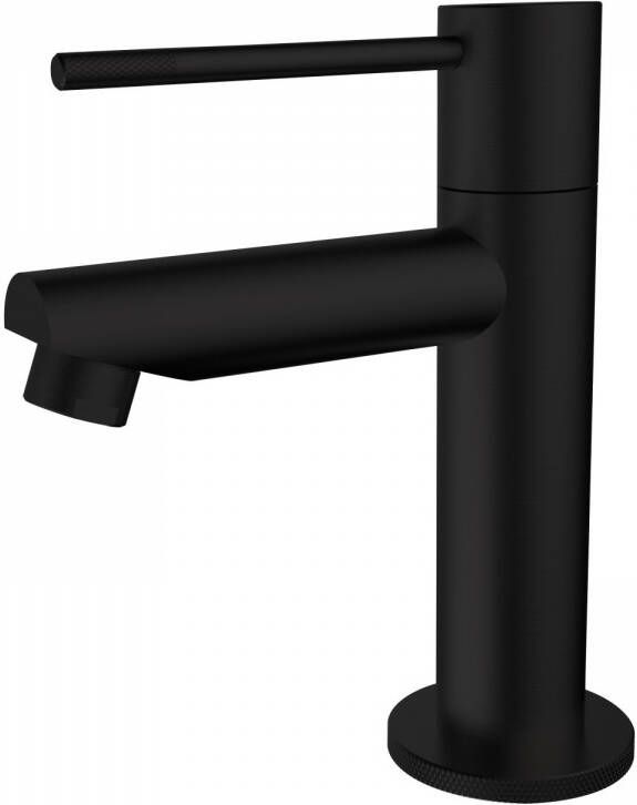Best Design Toiletkraan Nero-Ribera Uitloop Recht 14 cm 1-hendel Mat Zwart