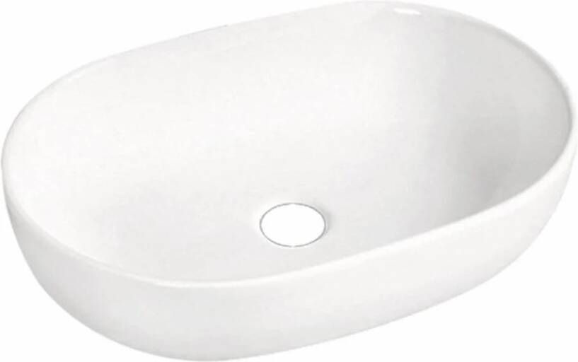 Best Design Wastafel Lariano Opbouw 60x42 5x14 cm Keramiek Mat Wit