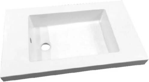 Best Design Slim wastafel voor meubel 60 cm ondiep 35 cm zonder kraan gat 4000750
