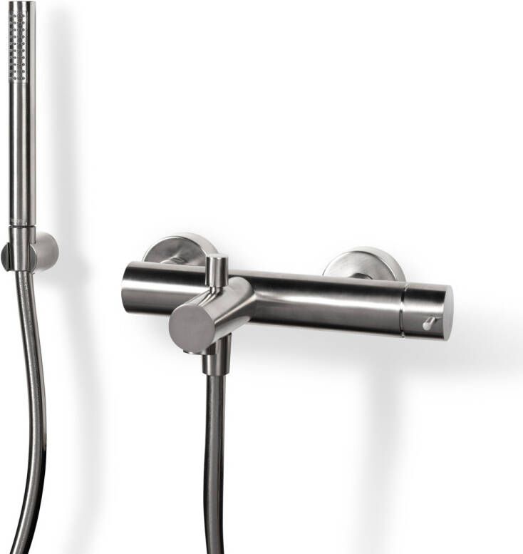 Bongio Badmengkraan Squadra Met Handdoucheset Geborsteld Nikkel