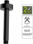 Boss & Wessing AQS Douche-Arm Luxe Rond Plafondbevestiging 15 cm Mat Zwart - Thumbnail 2