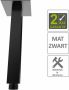 Boss & Wessing BWS Douche-Arm Luxe Vierkant Plafondbevestiging 30 cm Mat Zwart - Thumbnail 2