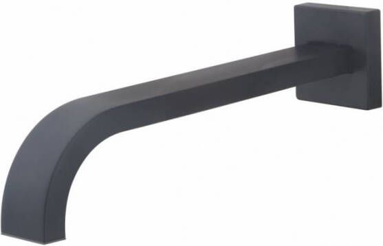 Boss & Wessing AQS Inbouwuitloop Vierkant 26 cm 1 2" Mat Zwart