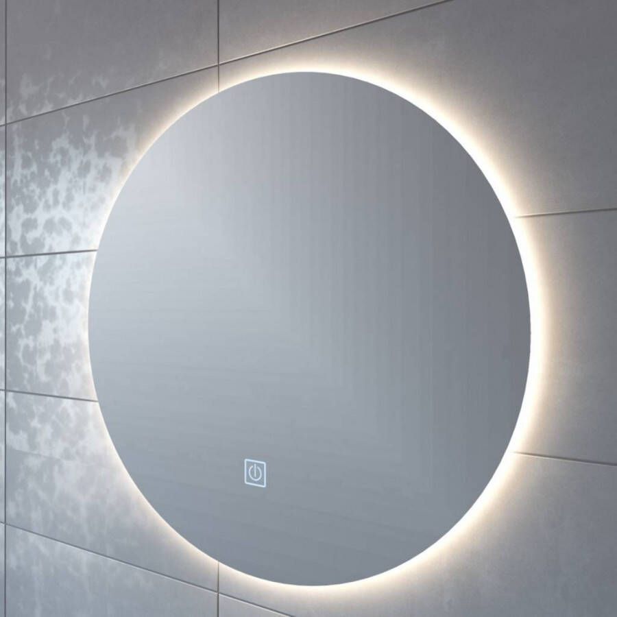 Boss & Wessing Badkamerspiegel Rond 80 cm LED Verlichting Warm White