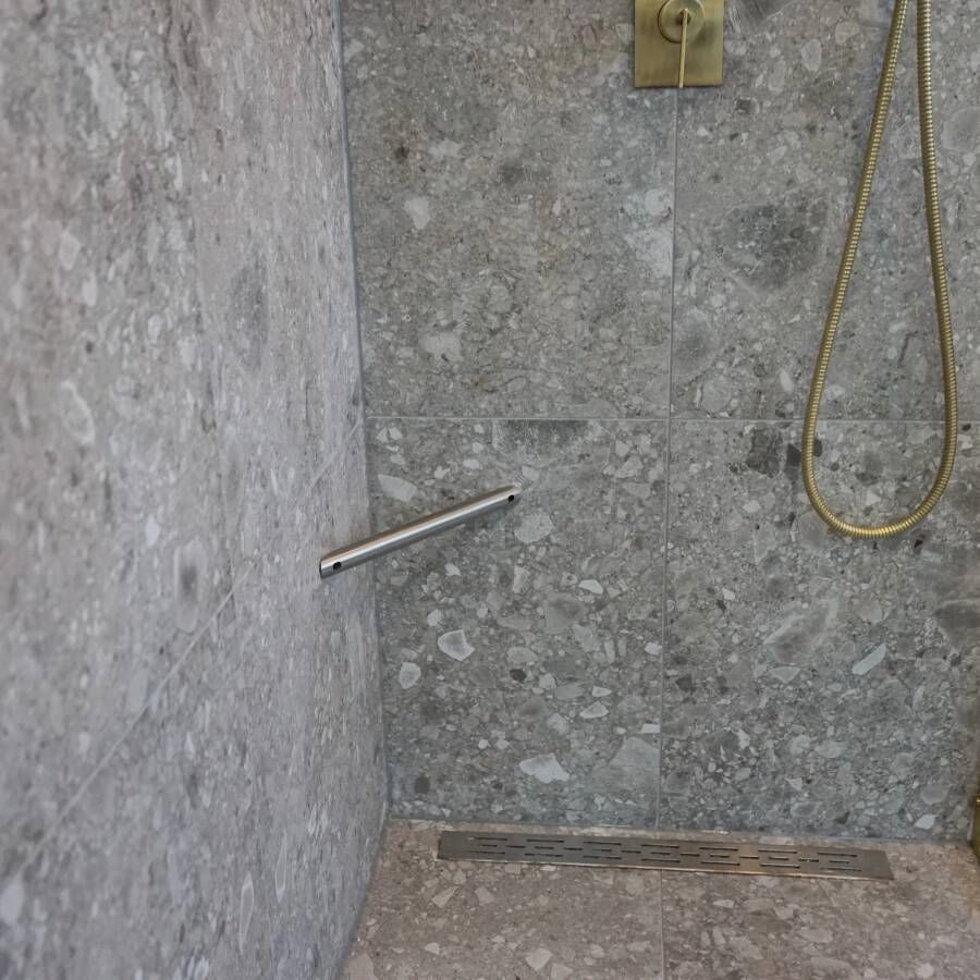 Boss & Wessing BWS Showerstick de Voetsteun Voor in de Douche RVS