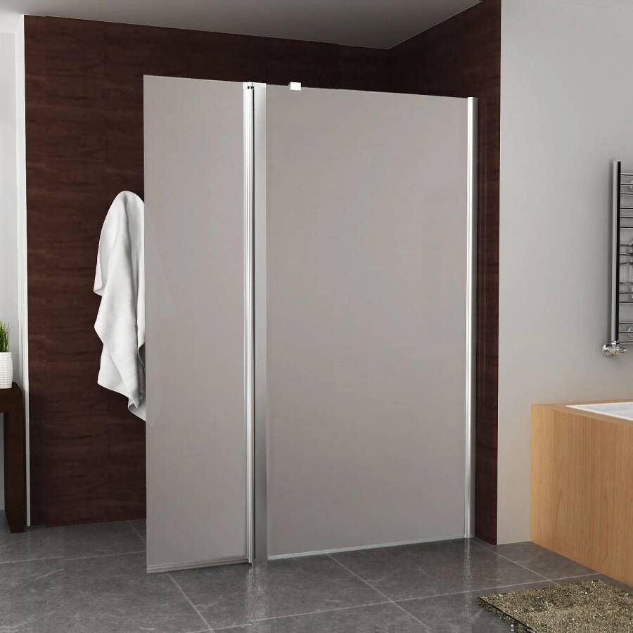 Boss & Wessing BWS Zijwand Met Scharnierprofiel Rechts En Geheel Mat Glas 35x200 cm 10 mm NANO Coating
