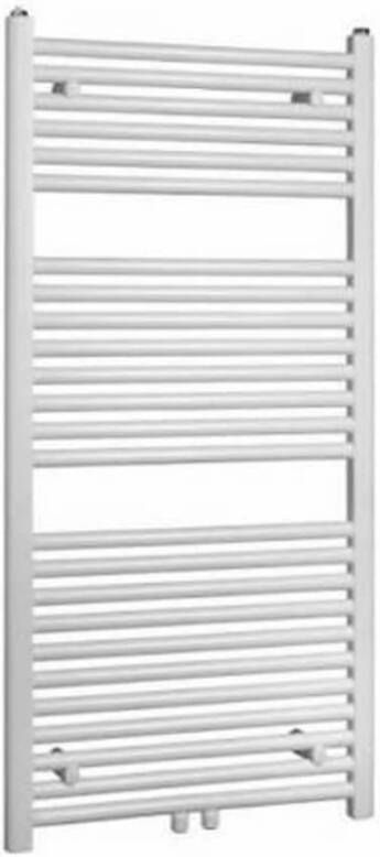 Boss & Wessing Designradiator Nile Gobi 160x60 cm Geborsteld Mat Wit midden-onderaansluiting