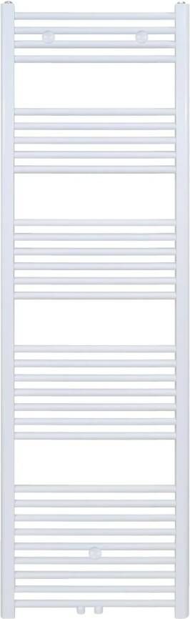 Boss & Wessing Designradiator BWS Nile Gobi 180x40cm 699W Glanzend Wit (Midden zij-aansluiting)