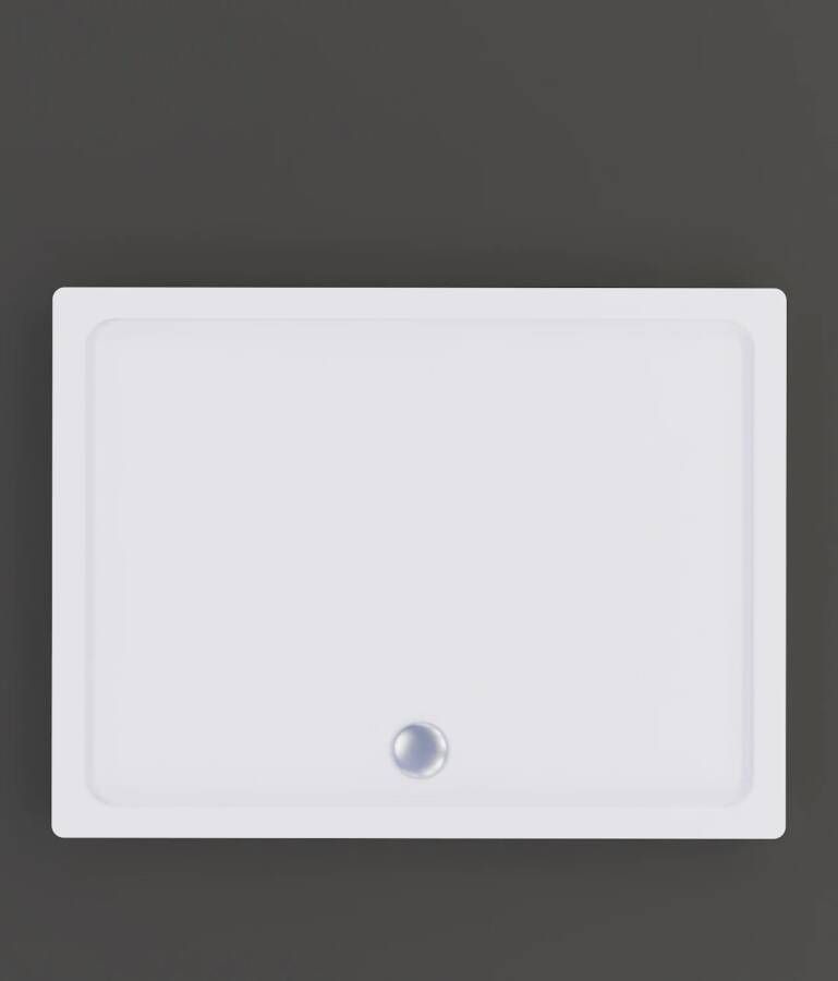 Boss & Wessing Douchebak BWS Laveria Rechthoek Arcryl 140x80 cm Zelfdragend Wit