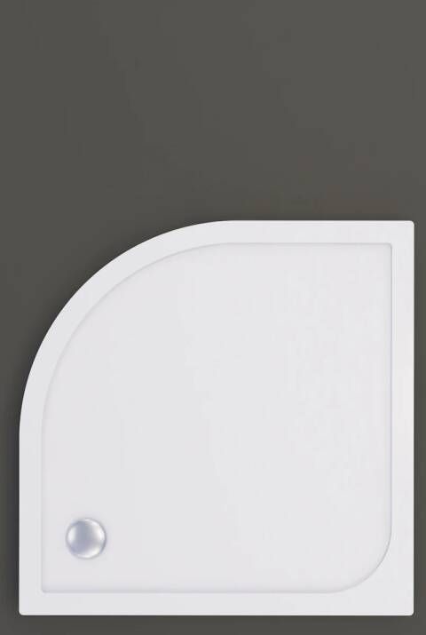 Boss & Wessing Douchebak BWS Saro Kwartrond Acryl 80x80 cm Wit - Foto 2