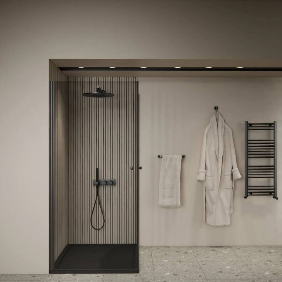 Boss & Wessing Douchecabine | BWS Gusma | 2 Deuren | 80x80x190 cm | Zwart