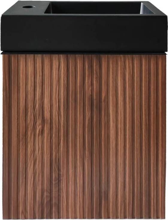 Boss & Wessing Fonteinkast BWS Sona Met Verticaal Reliëf Soft-close Hout