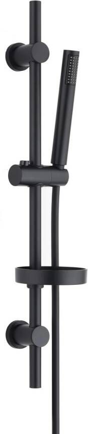 Boss & Wessing Glijstangset BWS Colorato met Staaf Handdouche Mat Zwart - Foto 1