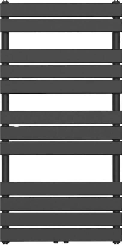 Boss & Wessing Handdoekradiator BWS Ress Middenaansluiting 681W 120x60 cm Zwart