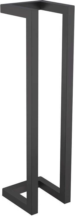 Boss & Wessing Handdoekrek BWS Saltes 50x12 5 cm Mat Zwart