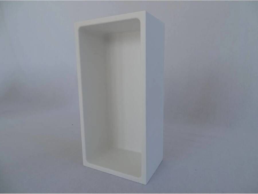 Arcqua Crosstone by Solid Alcove inbouwnis 30x15x10cm solid surface mat wit NIS115378