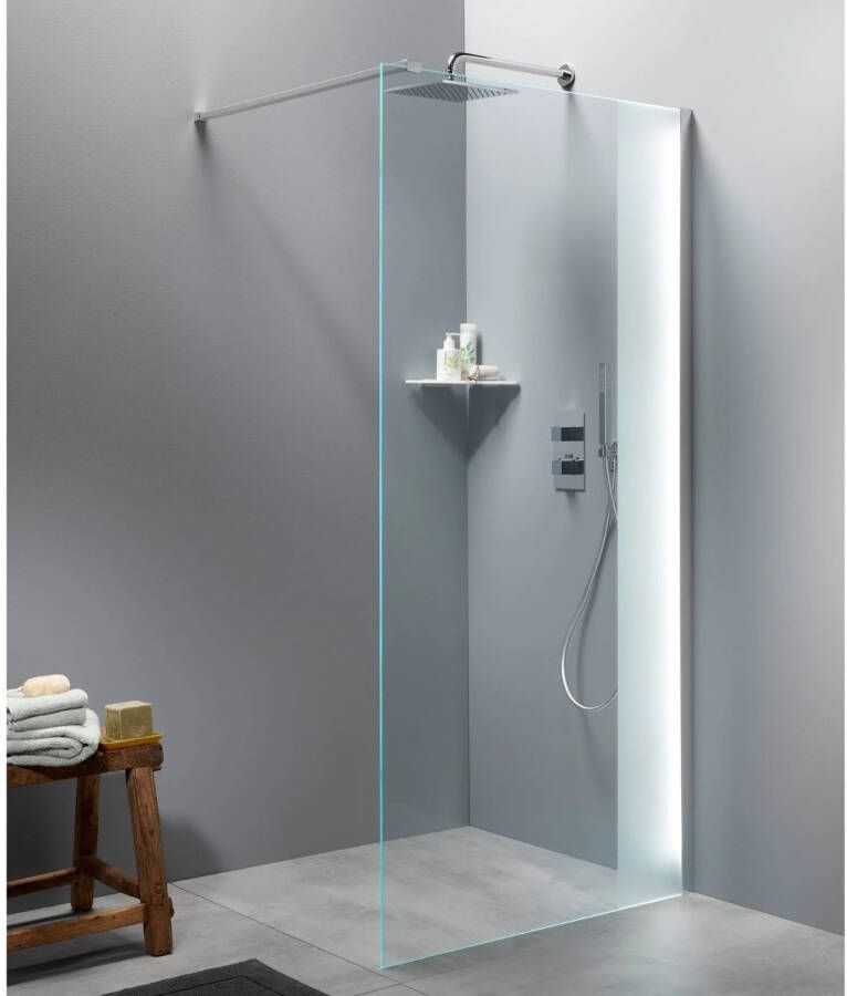 Boss & Wessing Inloopdouche BWS Free Time 90x200 cm Timeless Coating Met Strook Matglas Chroom - Foto 2