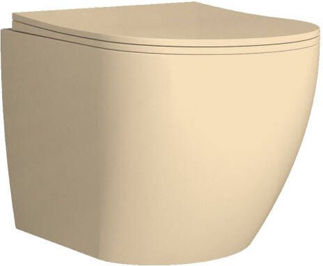 Boss & Wessing Mudo Wandcloset | Randloos | Mat Beige (inclusief zitting)