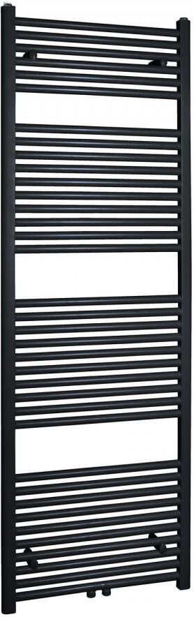 Boss & Wessing Radiator BWS Emma 181 7x45 cm Midden Onder Aansluiting Mat Zwart (830 Watt)