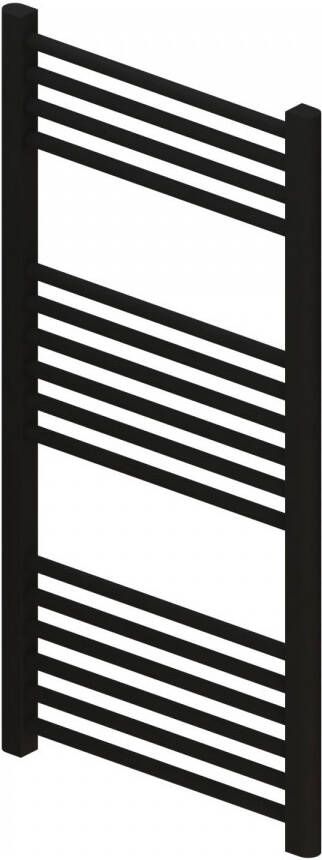Boss & Wessing Radiator BWS Wingrave 100x60 cm Mat Zwart Zij-Onderaansluiting (573 Watt)