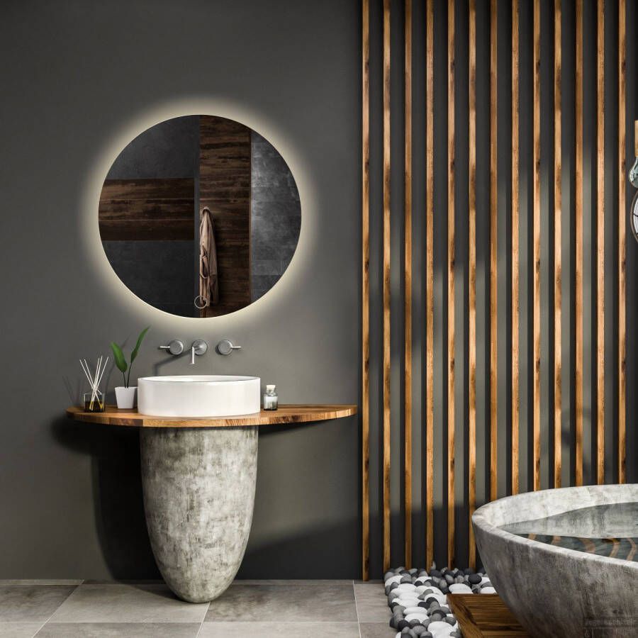 Boss & Wessing Ronde Badkamerspiegel LED BWS Spark 80 cm