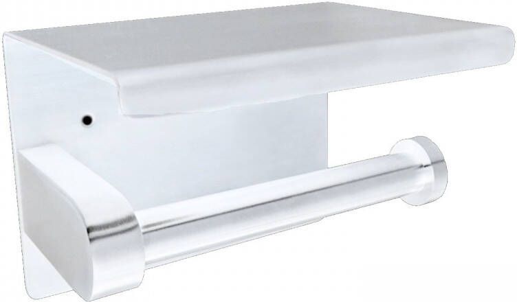 Boss & Wessing Toiletrolhouder met Plateau BWS RVS Mat Wit
