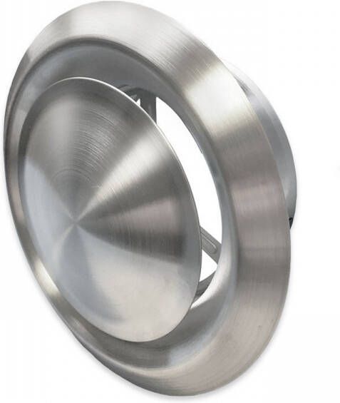 Boss & Wessing Ventiel Rooster BWS Ventilatie Aansluitmaat Ø 150 mm Afvoer En Toevoer Geborsteld RVS
