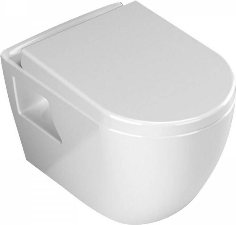 Boss & Wessing Wandcloset BWS Arthur Met RVS Sproeier Wit (Exclusief Zitting)