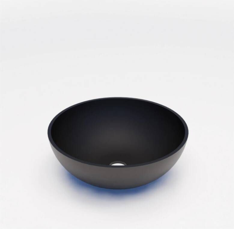 Boss & Wessing Waskom BWS Dorn 40X40X15 cm Rond Solid Mat Zwart