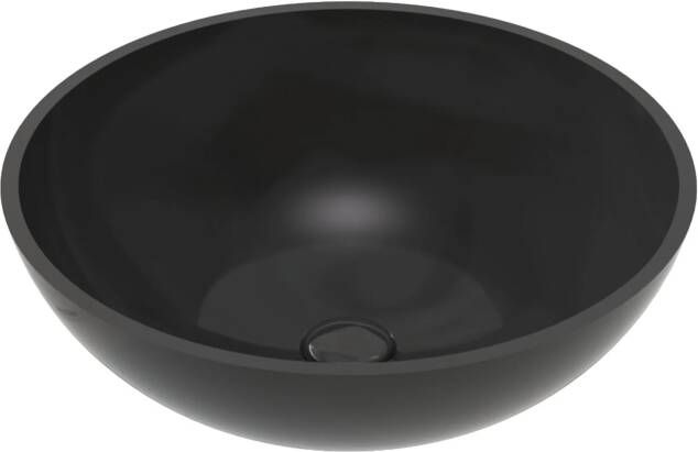 Boss & Wessing Waskom BWS Veroni Per Solid Surface 42x42x14 cm Zwart