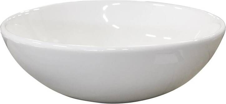 Boss & Wessing Waskom Opbouw BWS Miko 27 5x10 5 cm Keramiek Glanzend Wit