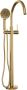 Brauer Badkraan Vrijstaand Gold Carving Set 02 Mengkraan Rond Geborsteld Goud PVD 1 Greeps met Handdouche 3 Standen - Thumbnail 3