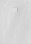 Brauer Asteroid Douchebak 100x140 incl. antislip en antibacterieel mineraalmarmer mat wit DB-AS100140MW - Thumbnail 3