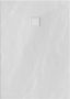 Brauer Asteroid Douchebak 100x160 incl. antislip en antibacterieel mineraalmarmer mat wit DB-AS100160MW - Thumbnail 3