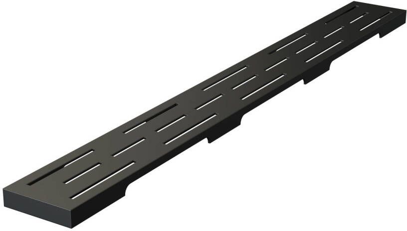 Brauer Douchegootrooster StanGrid Zwart Standaard tbv Douchegoot STD W PS 60x7 cm