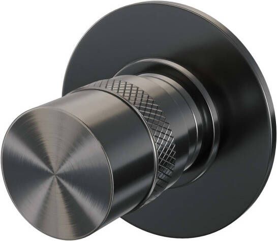 Brauer Gunmetal Edition losse inbouw stopkraan met in- en afbouwdelen gunmetal geborsteld PVD - Foto 1