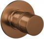 Brauer Stopkraan Copper Edition Inbouw Thermostatisch Rond Geborsteld Koper PVD 1 Greeps - Thumbnail 2