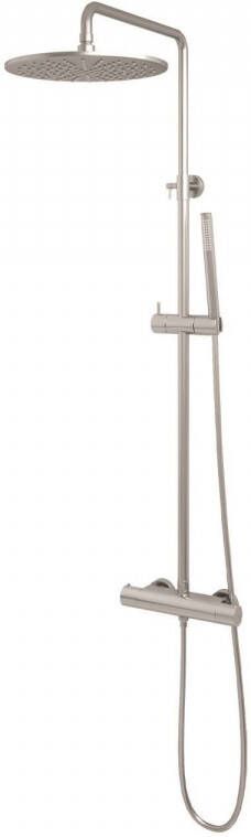 Brauer Regendouche Brushed Showerpipe met Thermostaat 30 cm Geborsteld Nikkel