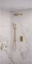 Brauer Gold Edition thermostatische inbouw regendouche set 33 3-weg omstelling 20 cm douchekop gebogen muurarm 3-standen handdouche doucheslang wandaansluitbocht goud geborsteld PVD - Thumbnail 2