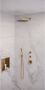 Brauer Gold Edition Thermostatische Inbouw Regendouche Set 24 30cm Douchekop met Plafondarm 3-Standen Handdouche Doucheslang Geïntegreerde Glijstang Goud Geborsteld PVD - Thumbnail 2