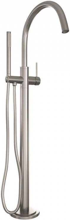 Brauer Brushed Edition Staande Badkraan handdouche staaf 1 stand -2 gladde knoppen PVD geborsteld RVS 5-NG-042-1 - Foto 2