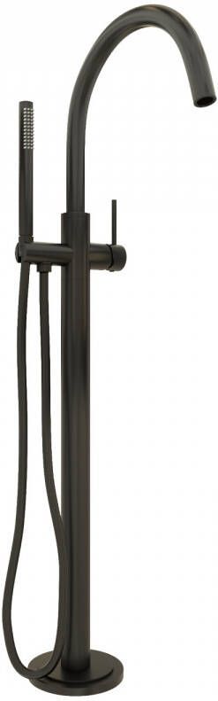 Brauer Vrijstaande Badkraan ColdStart Black Edition Mat Zwart Messing