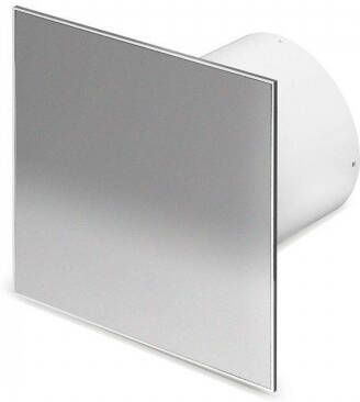 Boss & Wessing Badkamer Ventilator Pro Design Nalooptimer 100 mm 105 m3 Vlak RVS