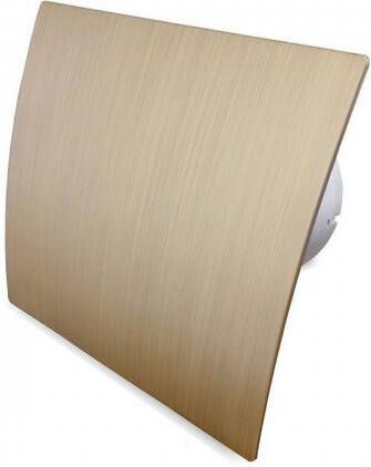 Boss & Wessing Badkamer Ventilator Pro Design Standaard Trekkoord 125 mm 170 m3 Goud Kunststof