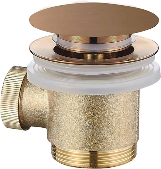 Boss & Wessing Clickwaste Voor Vrijstaand Bad BWS Karsten 1 2 Geborsteld Brons Koper