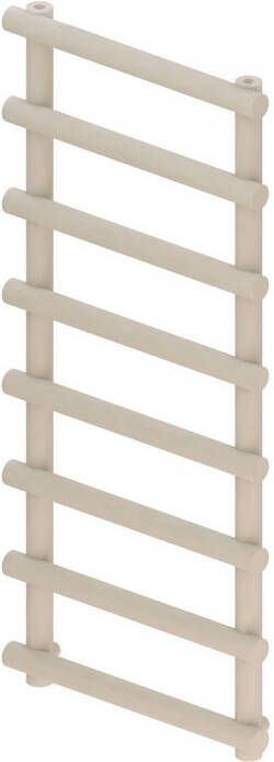 Boss & Wessing Designradiator BWS Tubi Handdoekrek 115x50 cm Zij-Onderaansluiting Mat Cappuccino