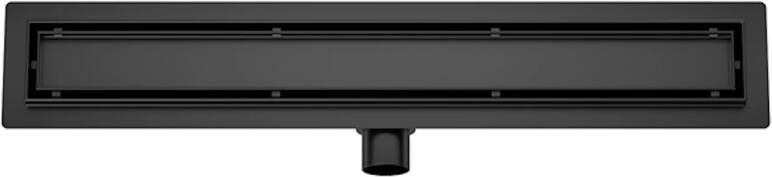 Boss & Wessing Douchegoot met Tegelrooster en Flens BWS Roos 70x7 cm Mat Zwart - Foto 2